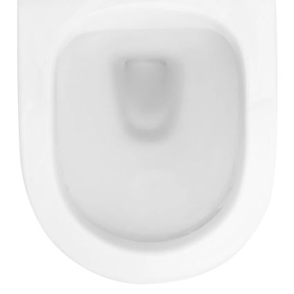 REA-C2760 - Závesné WC s toaletným sedadlom CARLO FLAT MINI RIMLESS keramika/lesklá biela