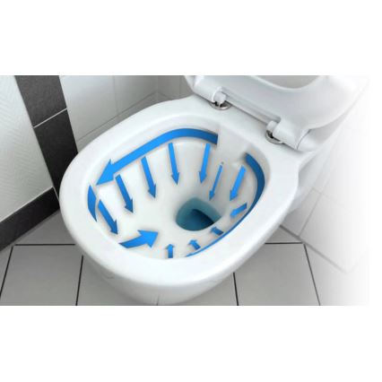 REA-C2760 - Závesné WC s toaletným sedadlom CARLO FLAT MINI RIMLESS keramika/lesklá biela