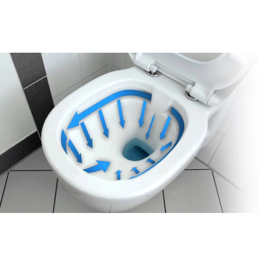 REA-C2760 - Závesné WC s toaletným sedadlom CARLO FLAT MINI RIMLESS keramika/lesklá biela