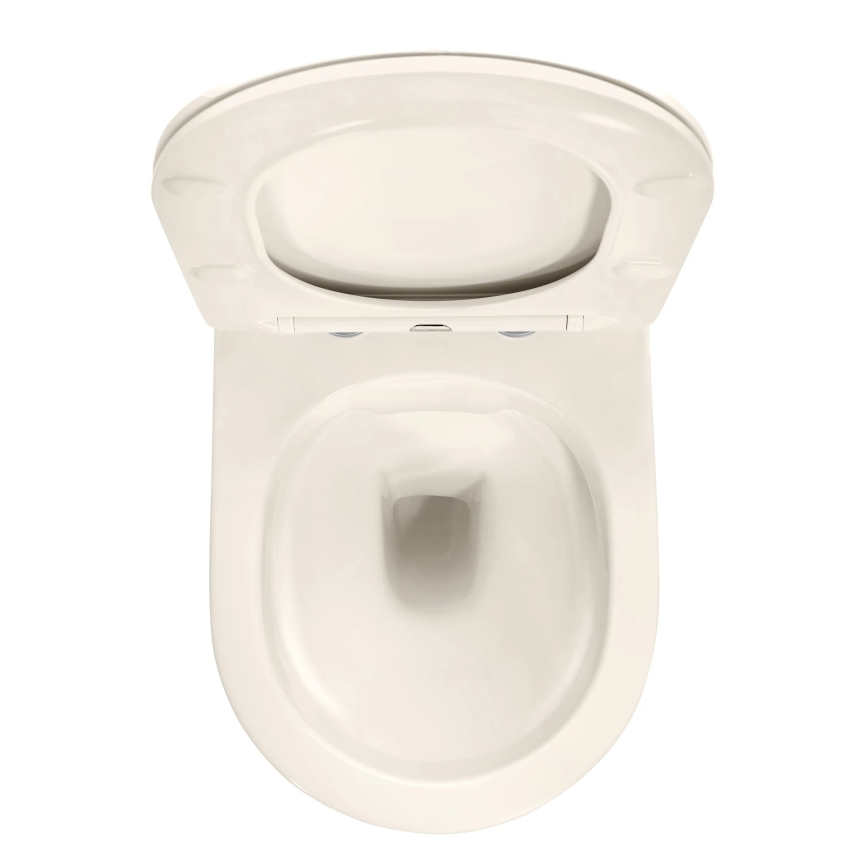 REA-C5500 - Závesné WC so sedátkom CARLO MINI TORNADO RIMLESS, keramika/krémová