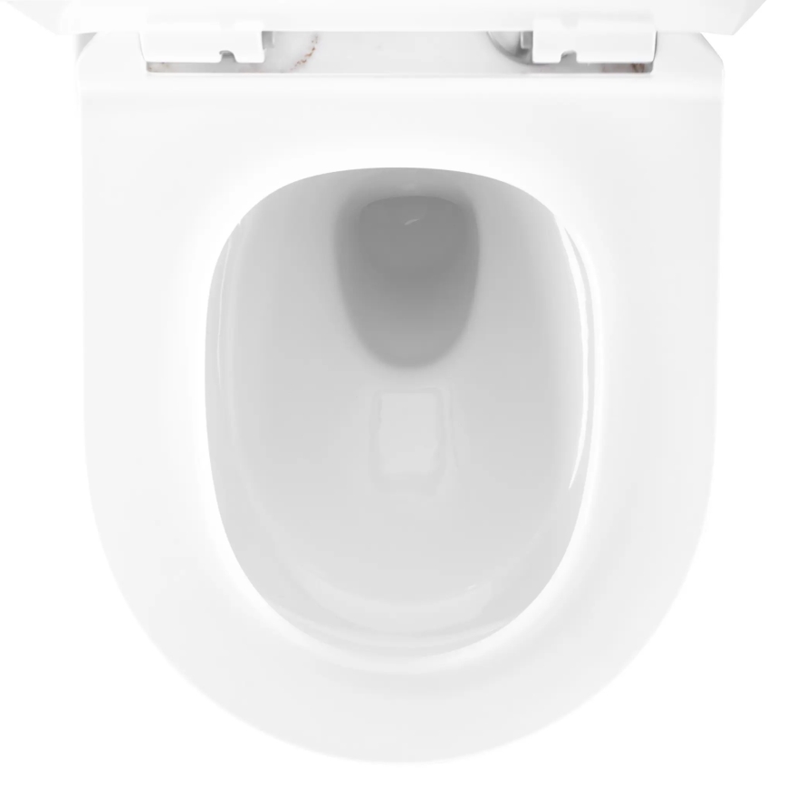 REA-C6390 - Závesné WC s WC sedátkom CARTER TORNADO RIMLESS, keramika/imitácia kameňa