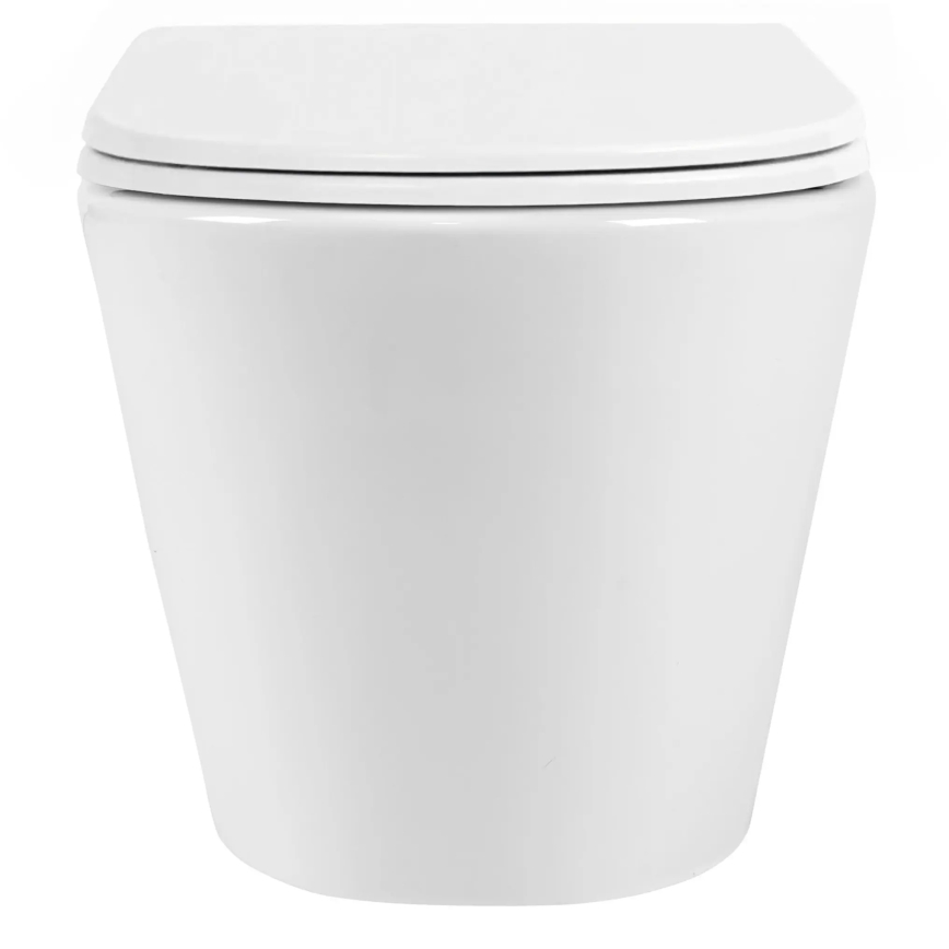REA-C6800 - Závesné WC s WC sedátkom TITO TORNADO RIMLESS keramika/biela