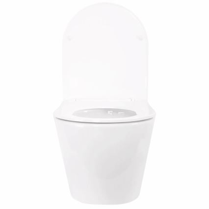 REA-C6800 - Závesné WC s WC sedátkom TITO TORNADO RIMLESS keramika/biela