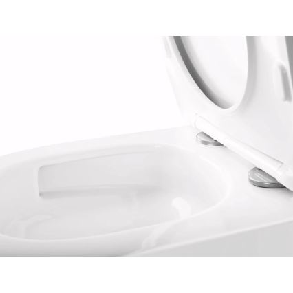 REA-C6800 - Závesné WC s WC sedátkom TITO TORNADO RIMLESS keramika/biela
