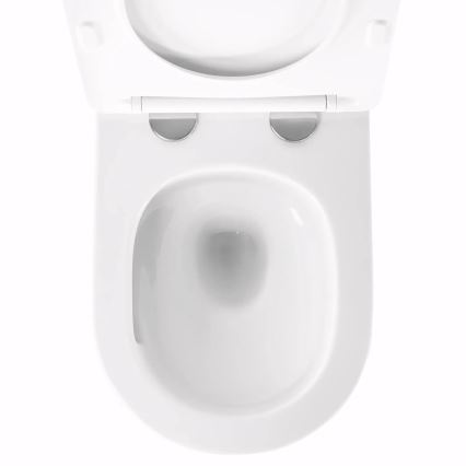 REA-C6800 - Závesné WC s WC sedátkom TITO TORNADO RIMLESS keramika/biela