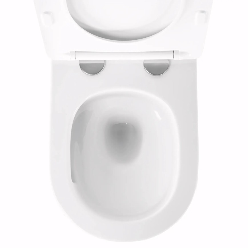 REA-C6800 - Závesné WC s WC sedátkom TITO TORNADO RIMLESS keramika/biela