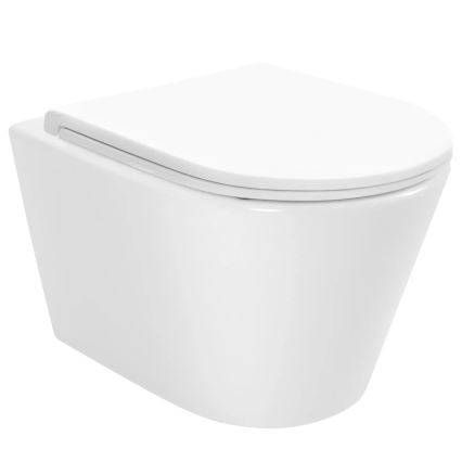 REA-C6800 - Závesné WC s WC sedátkom TITO TORNADO RIMLESS keramika/biela