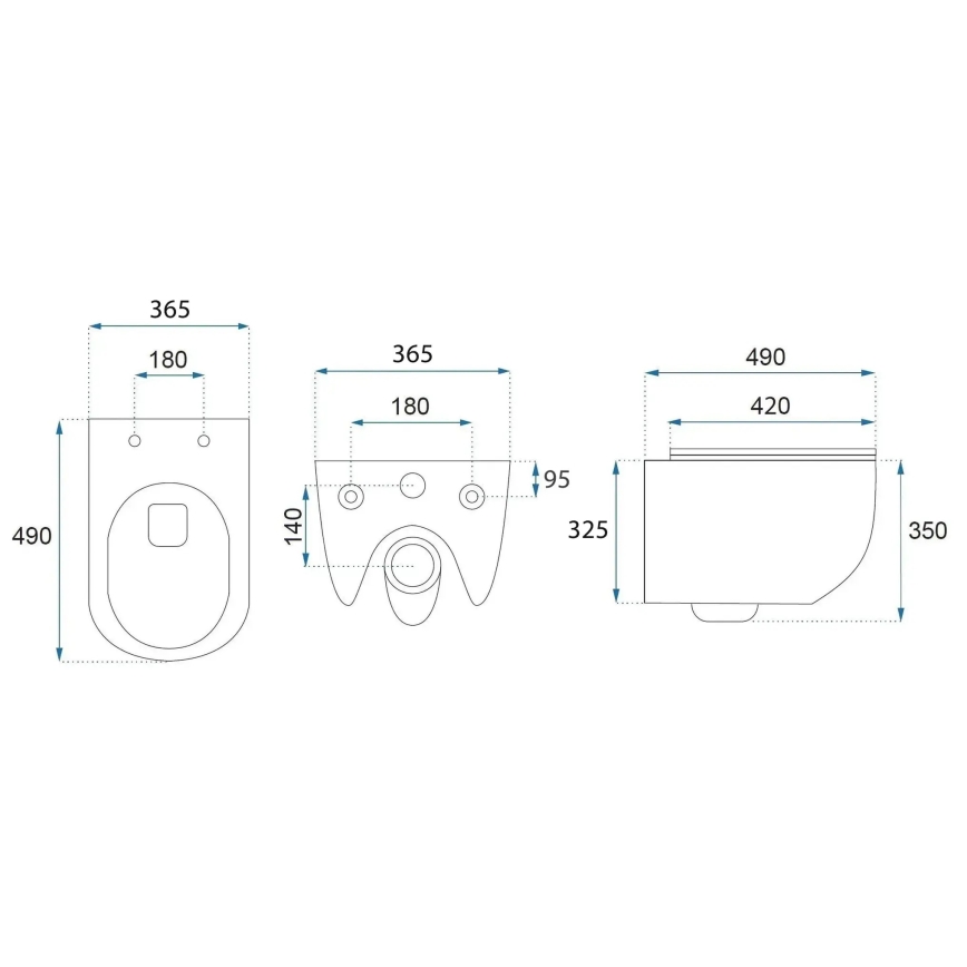 REA-C6806 - Závesné WC s WC sedátkom CARLO MINI TORNADO RIMLESS keramika/biela/zlatá