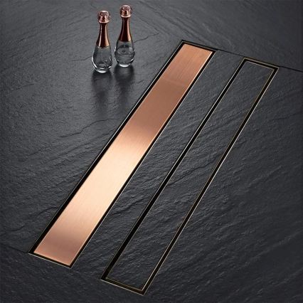 REA-G4801 - Odtokový žľab NEOX PRO 70 cm kartáčovaná meď