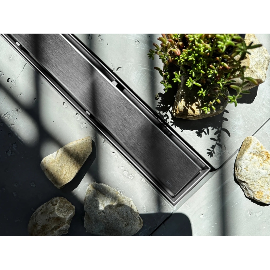 REA-G5806 - Odtokový žľab NEOX PRO 50 cm nikel