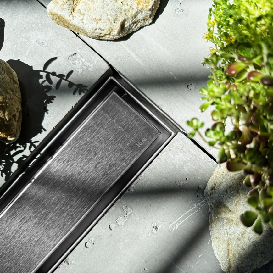 REA-G5811 - Odtokový žľab NEOX PRO 100 cm niklový