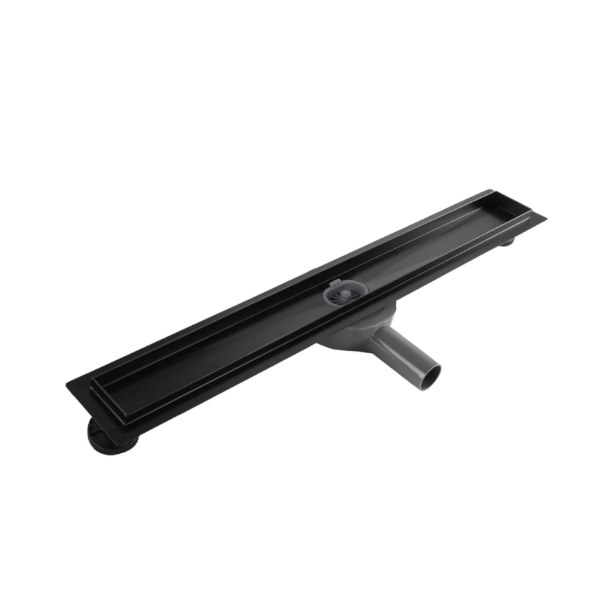 REA-G7803 - Odtokový žľab NEOX PRO 80 cm nerezová oceľ/čierna