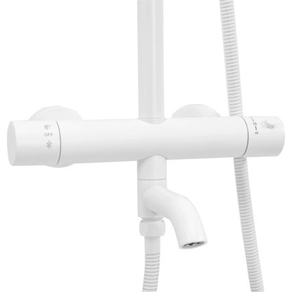 REA-P6608 - Sprchová súprava s termostatickou batériou LUNGO matná biela