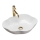 REA-U0265 - Umývadlo na dosku PEARL 38x50,5 cm keramika/lesklé biele