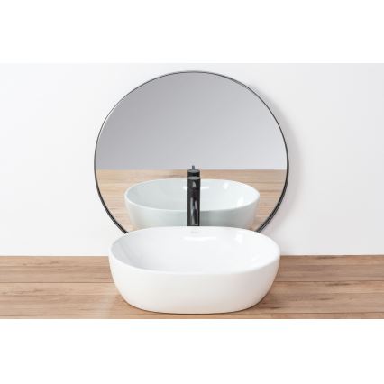 REA-U0416 - Umývadlo na dosku AMELIA 34,5x48 cm keramika/lesklá biela