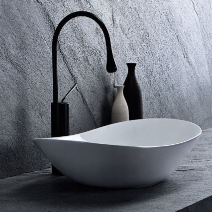 REA-U0441 - Umývadlo na dosku ROYAL 35,5x61,5 cm keramika/lesklé biele