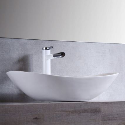 REA-U0441 - Umývadlo na dosku ROYAL 35,5x61,5 cm keramika/lesklé biele