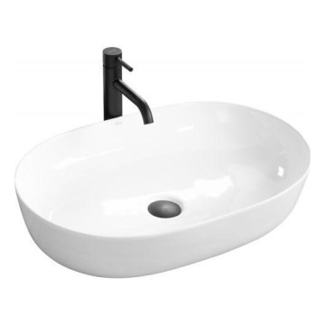 REA-U0563 - Umývadlo na dosku CLEO 41x81 cm keramika/lesklá biela