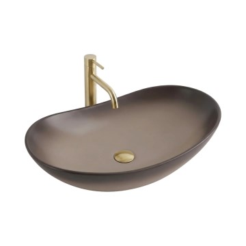REA-U0626 - Umývadlo na dosku ROYAL 36x62 cm keramika/hnedá
