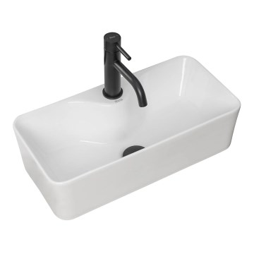 REA-U0699 - Umývadlo na dosku MERY 25x50,5 cm keramika/lesklá biela