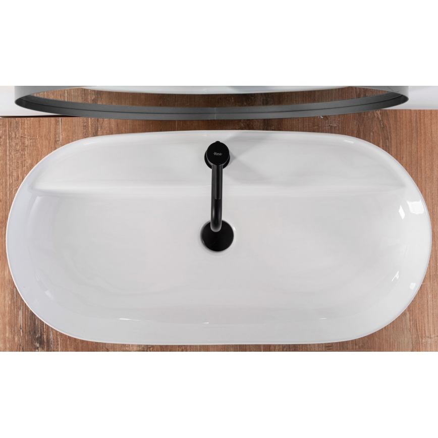 REA-U2541 - Umývadlo na dosku AURA 41x81 cm keramika/lesklá biela