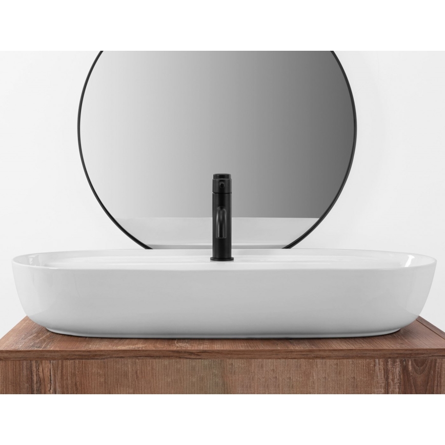 REA-U2541 - Umývadlo na dosku AURA 41x81 cm keramika/lesklá biela
