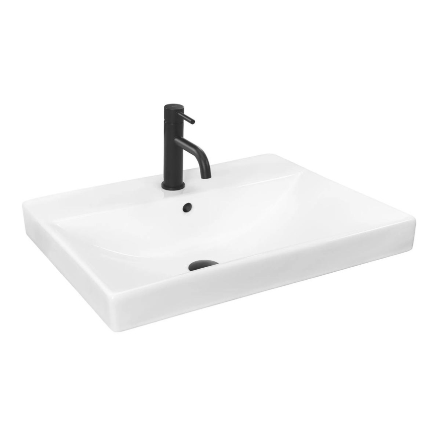 REA-U3326 - Zapustené umývadlo MANDY 46x60 cm keramika/lesklá biela