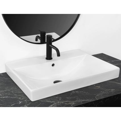 REA-U3326 - Zapustené umývadlo MANDY 46x60 cm keramika/lesklá biela
