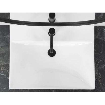 REA-U3326 - Zapustené umývadlo MANDY 46x60 cm keramika/lesklá biela