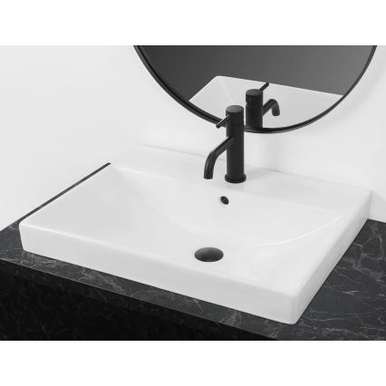 REA-U3326 - Zapustené umývadlo MANDY 46x60 cm keramika/lesklá biela