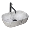 REA-U3800 - Umývadlo na dosku LIVIA 33,5x46,5 cm keramika/šedá/imitácia kameňa