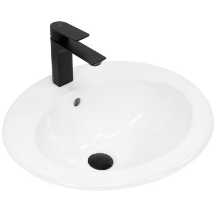 REA-U4122 - Zapustené umývadlo DALIA 46x51,5 cm keramika/lesklá biela