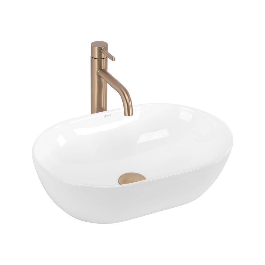 REA-U4330 - Umývadlo na dosku AMELIA 31x45 cm keramika/lesklá biela