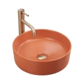 REA-U4566 - Umývadlo na dosku SAMI, Ø 37 cm, keramika/matná oranžová