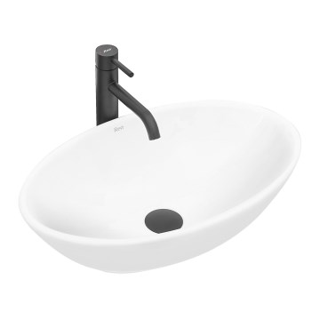 REA-U4603 - Umývadlo na dosku PAMELA 33x53 cm keramika/lesklá biela