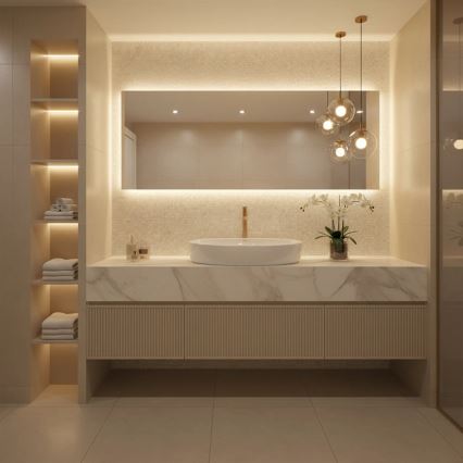 REA-U6371 - Umývadlo na dosku JOANA 40,5x65,5 cm keramika/lesklá biela