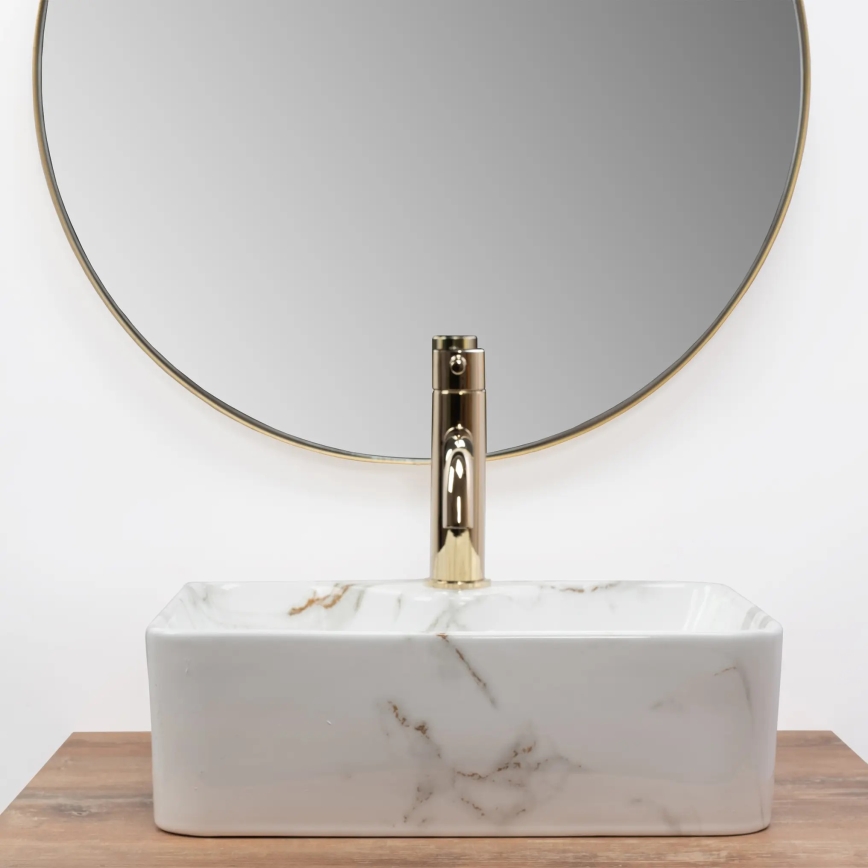 REA-U6504 - Umývadlo na dosku KELLY MINI 31x41 cm keramika/imitácia kameňa