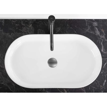 REA-U6526 - Umyvadlo na dosku VANDA 34x60 cm keramika/lesklá biela
