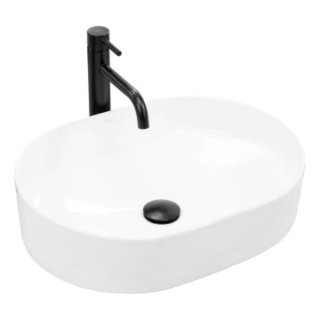 REA-U6563 - Umývadlo na dosku NADIA 38x50 cm keramika/lesklá biela
