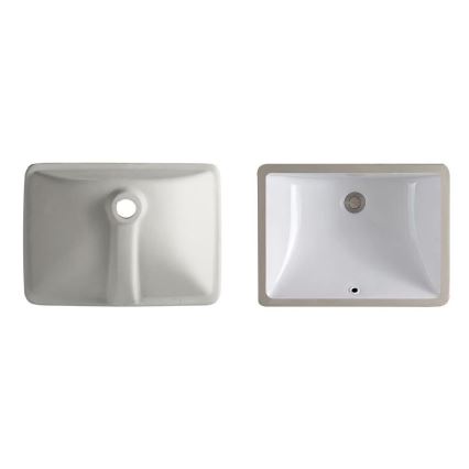 REA-U6653 - Zapustené umývadlo ADELA 33x46 cm keramika/lesklá biela