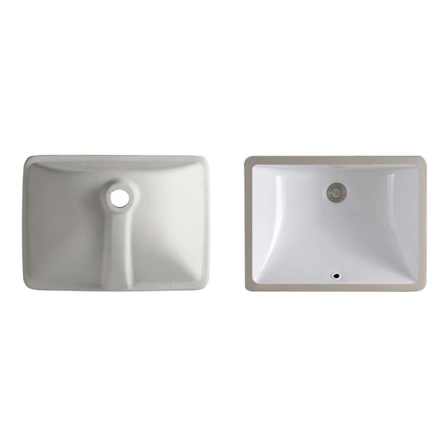 REA-U6653 - Zapustené umývadlo ADELA 33x46 cm keramika/lesklá biela