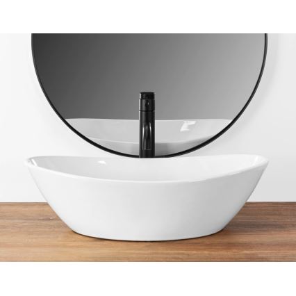 REA-U6801 - Umývadlo na dosku KATE 33,5x55,5 cm keramika/lesklá biela