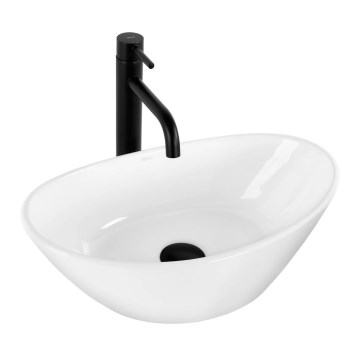 REA-U6802 - Umývadlo na dosku KATE 27x45 cm keramika/lesklá biela