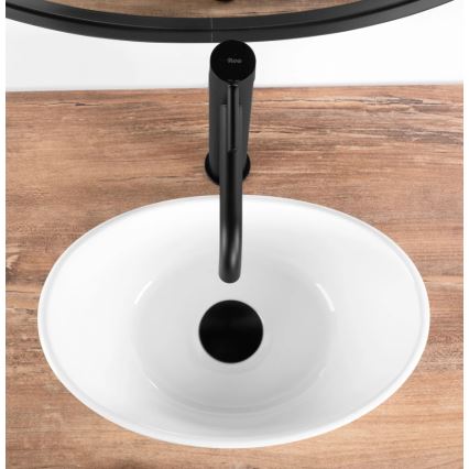 REA-U6803 - Umývadlo na dosku KATE 24,5x36,5 cm keramika/lesklá biela