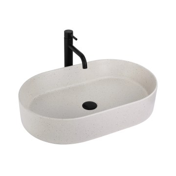 REA-U7341 - Umývadlo na dosku NADIA 38,5x61 cm keramika/krémová