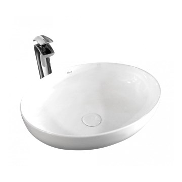 REA-U8198 - Umývadlo na dosku CAROLA SLIM 39x51,5 cm keramika/lesklá biela