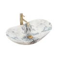 REA-U8742 - Umývadlo na dosku ROYAL 36x60,5 cm keramika/biela/imitácia kameňa
