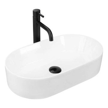 REA-U9108 - Umývadlo na dosku LAYLA 30x53 cm keramika/lesklá biela