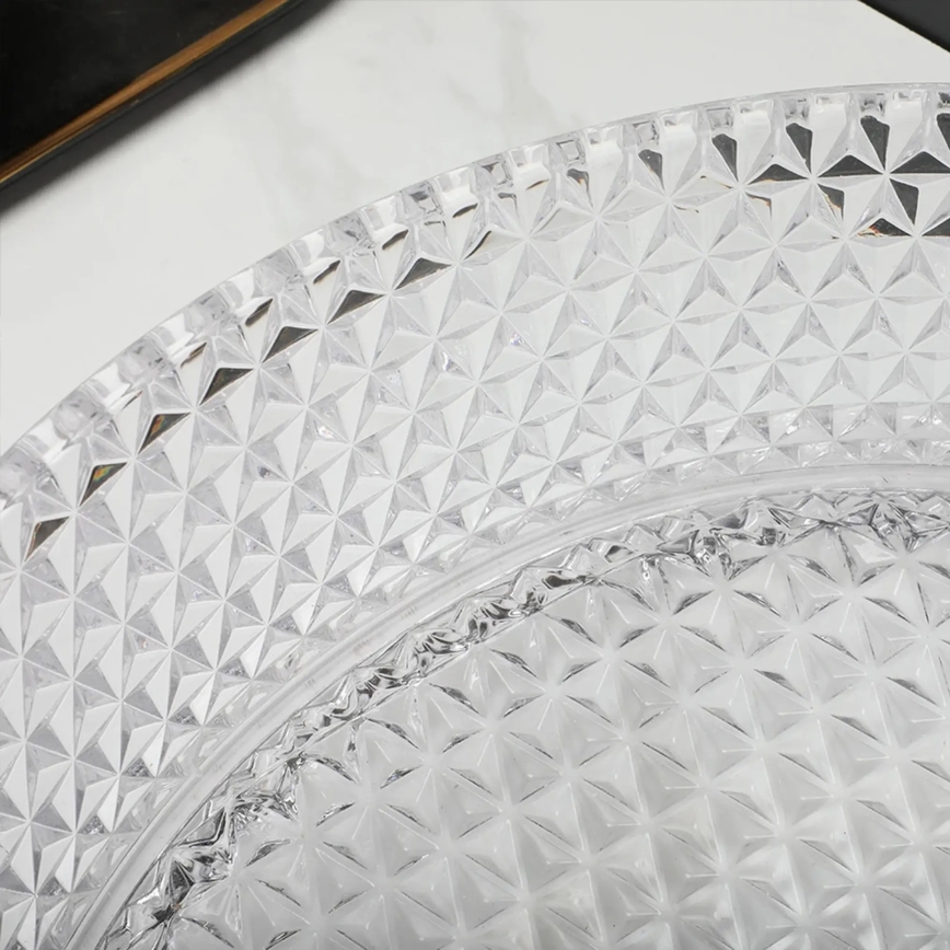 REA-U9670 - Umývadlo na dosku CRISTAL 35,5 cm sklo/priehľadné