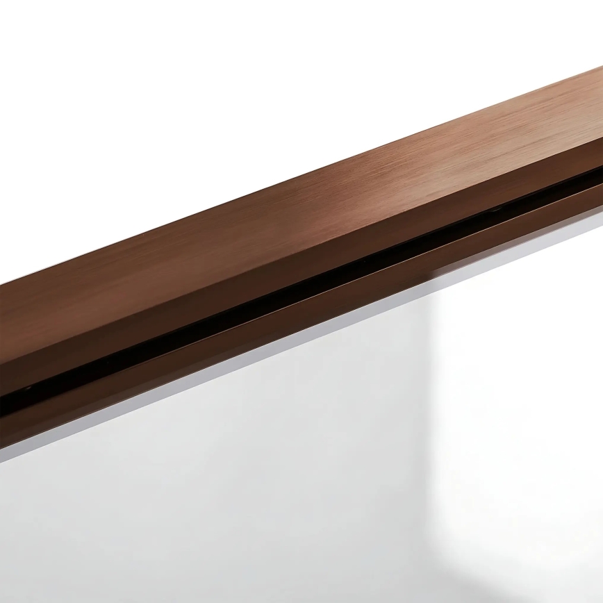REA-W5696 - Skladacia vaňová zástena AGAT 140x80 cm kartáčovaná meď/číra
